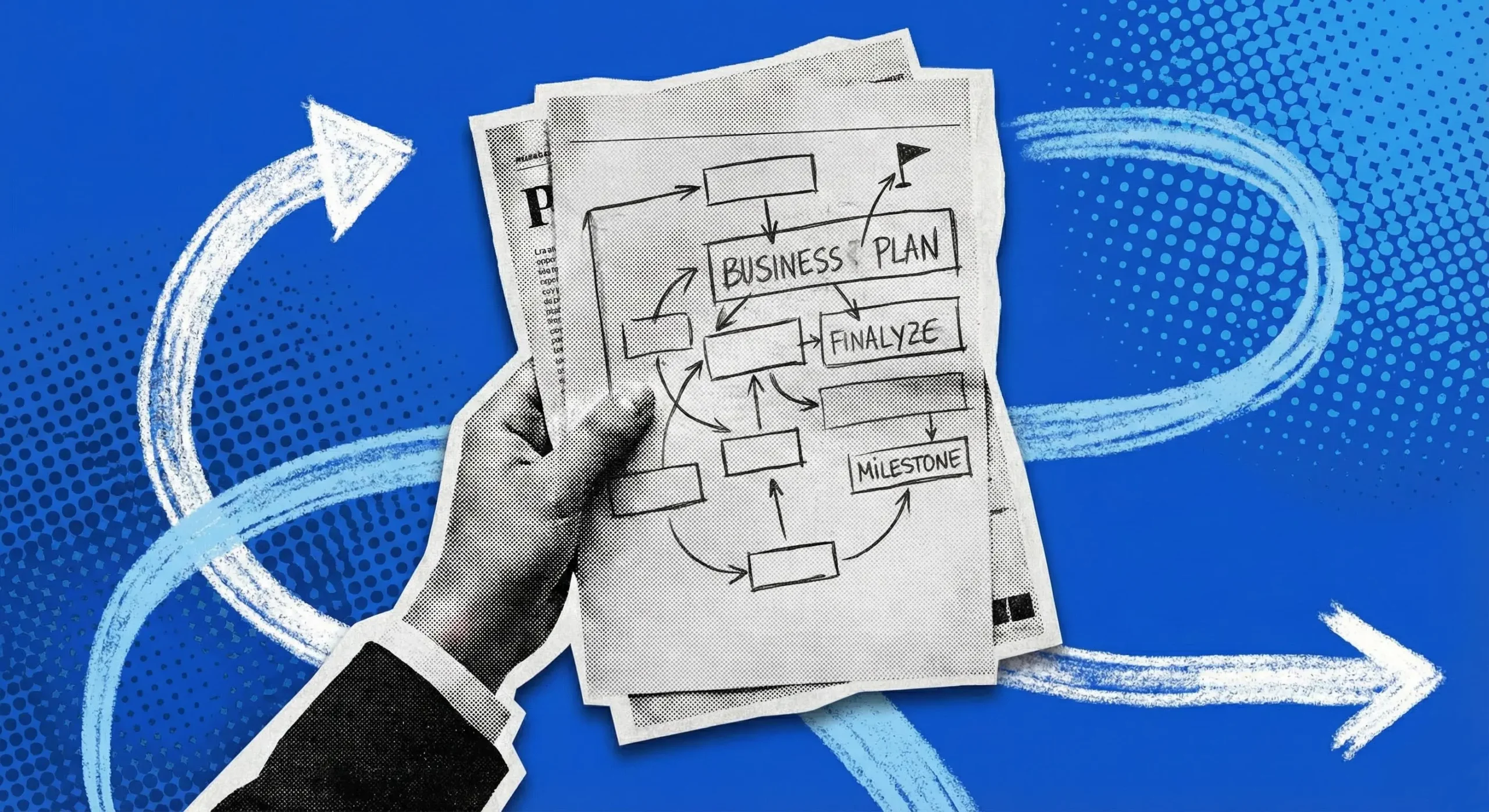 Capa ilustrativa de plano de negócios